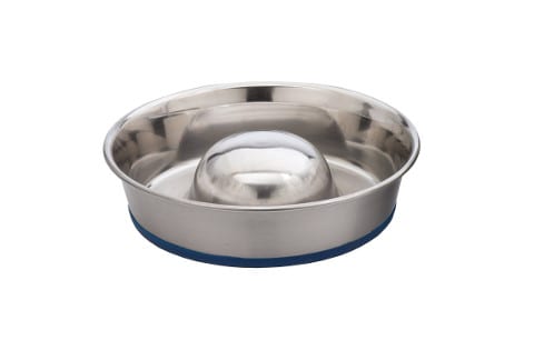 OurPets DuraPet Stainless Steel Slow Feed Bowl