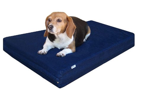 Dogbed4less Gel Memory Foam Dog Bed with Waterproof Liner