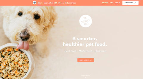 The Farmer's Dog homepage